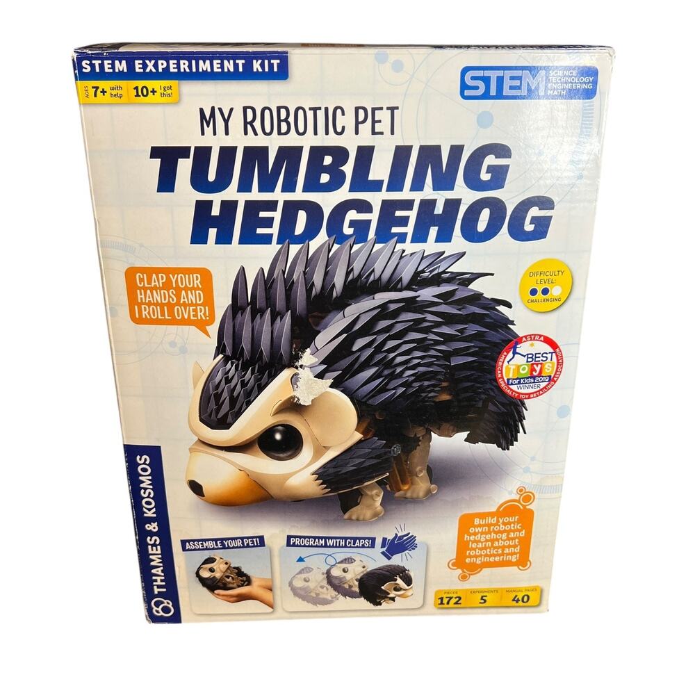Thames & Kosmos My Robotic Pet Tumbling Hedgehog STEM Experiment Kit 620375